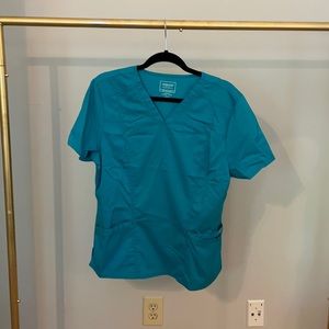 Cherokee size large teal scrub top